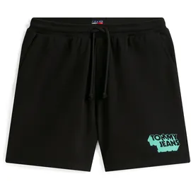 Tommy Hilfiger Tommy Jeans TJM RLX STACK LOGO SWEATSHRT EXT Dm0dm21803 Sweatshorts Black (Black), XXL EU