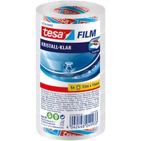 Tesa tesafilm kristall-klar - Hochtransparentes, alterungsbeständiges Klebeband mit starker