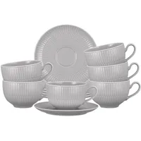 SELTMANN WEIDEN Amina Milchkaffeetasse 0,35 l Silbergrau 6 St.