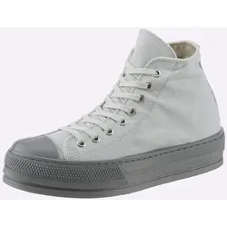 Sneaker HEINE, Damen, Gr. 36, grau, Textil, modisch, Schuhe