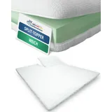 AM Qualitätsmatratzen Split Topper Komfortschaum 180 x 220 cm weiß