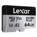 Lexar microSDXC Silver Plus UHS-I 64GB V30