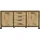 Forte Sideboard Trondheim 178,4 x 81,3 x 41,5 cm Artisan Eiche/Schwarz