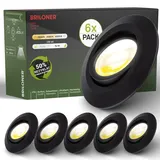 B.K.Licht - 6er Set Led Einbaustrahler 230v Led Einbauleuchten, Spots Schwenkbar, Ra90,