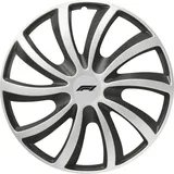 Formula 1 WC141 14 Zoll 4 Stück Schwarz/Silber