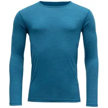 Devold of Norway Breeze Merino 150 Langarm-t-shirt - Blue Melange - 2XL