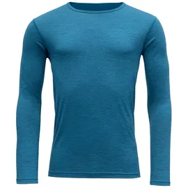 Devold of Norway Breeze Merino 150 Langarm-t-shirt - Blue Melange - 2XL