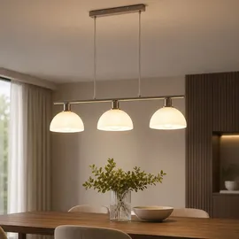 GLOBO Hängeleuchte 1-flg. 120 cm rund/silber