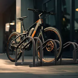 Relaxdays Fahrradständer für 6 Fahrräder Anthrazit