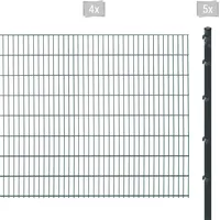 Arvotec Doppelstabmattenzaun ARVOTEC "ESSENTIAL 163 zum Einbetonieren", grau (anthrazit), H:163cm, Stahl, Kunststoff, Zaunelemente, Zaunhöhe 163 cm, Zaunlänge 2 - 60 m