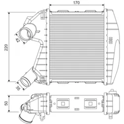 Ladeluftkühler VALEO 818730 für Smart City-Coupe Cabrio
