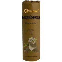 Muxel Küchenrolle aus Bambus, umweltfreundliche Alternative zu Haushaltsrolle Papier 1 Rolle