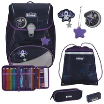 Scout Alpha Safety Light Schulranzen-Set 5-teilig Spooky Starlight