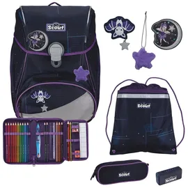 Scout Alpha Safety Light Schulranzen-Set 5-teilig Spooky Starlight