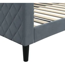 vidaXL Tagesbett 100 x 200 cm Dunkelgrau