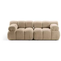 Micadoni Sofa Bellis, modular 2-Sitzer beige