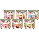 Carny Katzen Nassfutter Mix Geflügel Variation (6 x 200g), Katzen Nassfutter von animonda ohne Getreide und Zucker, mit frischen fleischlichen Zutaten