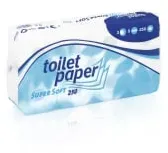 Toilettenpapier Supersoft, 3-lagig 039810 , 1 Paket = 9 Packungen à 8 Rollen