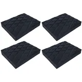 4 Stück Hebebühne Pad Gummipuffer Rechteck Kompatibel mit Ravaglioli Corghi OMCN (140 x 110 x 20 mm)
