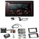 Pioneer FH-S820DAB DAB+ Bluetooth FLAC USB Einbauset für Mercedes W211 CLS W219