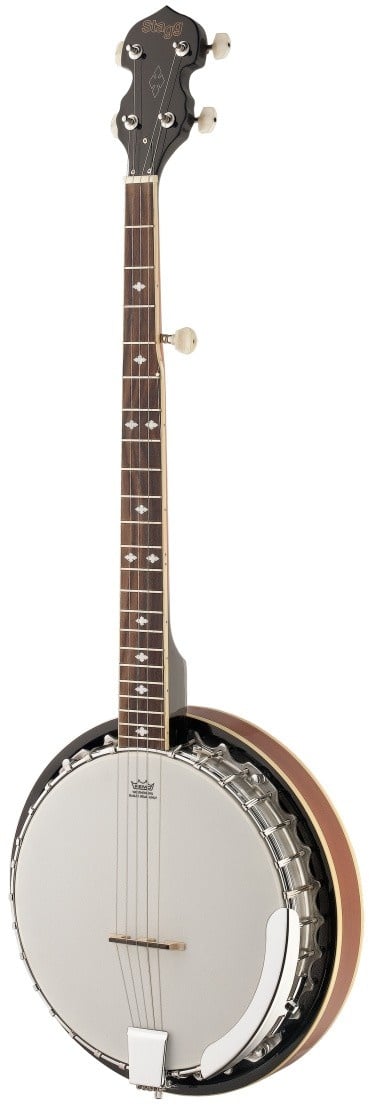 5-saiten Bluegrass Deluxe Banjo m. Metall-Kessel, Linkshänder Modell