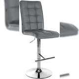 CLP Barhocker Peking Kunstleder I Tresenhocker Höhenverstellbar Mit Fußstütze Und Rückenlehne