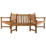 CLP Gartenbank, Teak, Holz, 250x93x125 cm, Gartenmöbel, Gartenbänke