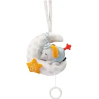 Fehn Music Box Good Night kontrastierendes Hängespielzeug mit Melodie Elephant on the Moon 1 St.