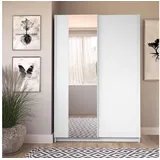 Home Affaire Kleiderschrank Hildreth, Wäscheschrank, Schwebetüren, Versand nur 4,95€! mit Spiegel, Metallkleiderstangen, FSC®-zertifiziert, in 3 Breiten weiß 120 cm x 182 cm x 54,6 cm