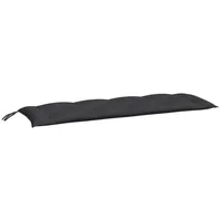 VidaXL Gartenbank-Auflage Schwarz 150x50x7 cm Oxford-Gewebe