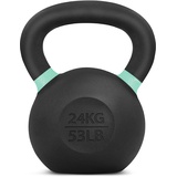 Yes4All 9RNM Pulverbeschichtetes Kettlebell aus Gusseisen, 24 kg