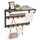 VASAGLE Wandgarderobe braun Holz 10 Haken 65,0 x 42,0 cm