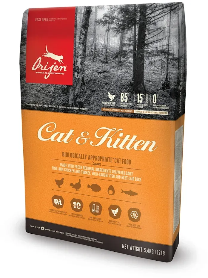 Orijen Cat & Kitten Katzentrockenfutter 5,4 Kilogramm