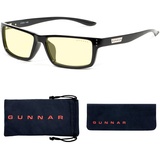 Gunnar Gaming- und Computerbrille - Riot, Onyx Rahmen, Amber Linsen - Blaulichtfilter Brille, Premium Blaufilter, UV-Schutz,