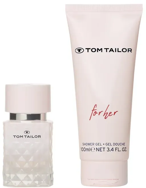 TOM TAILOR Damen For Her Duftset - EdT 30ml & Duschgel 100ml, weiß, Uni, Gr. ONESIZE