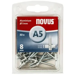 Novus Steinel Ø 5 mm, 2.5-4.5 mm Klemmlänge, für Kunststoff, Stoffe und Leder