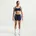 Light-Support Sport-BH Damen 411 midnight navy/aluminum/white