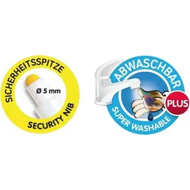 MALINOS Fasermaler 10 St. Mehrfarbig