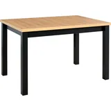 Esstisch Max 5 ausziehbar 120-150x80x78 cm Laminat Grandson/Schwarz 32 mm Platte - Braun