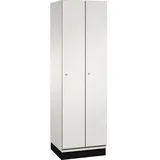 C+P Umkleidespind 4510020S10019 Sockel 2Abteile B600mm lgr/lgr