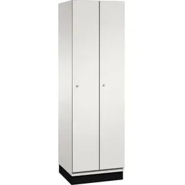 C+P Umkleidespind 4510020S10019 Sockel 2Abteile B600mm lgr/lgr