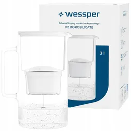 Wessper Wasserfilter Kanne weiß 2,5 L