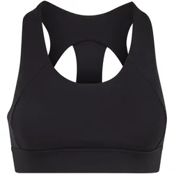 Sport-BH URBAN CLASSICS "Urban Classics Ladies Sports Bra Ladies Sports Bra", Damen, Gr. S, Cup 0, schwarz, 80% Nylon, 20% Elasthan, BHs