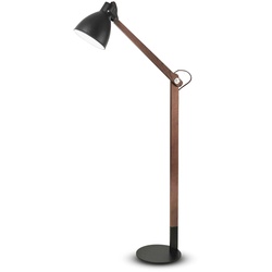 FABAS Stehlampe Sveva Holz Schwarz