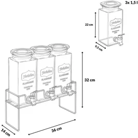 SECRET DE GOURMET - Modern mit Ständer, 3 x 1,5 L
