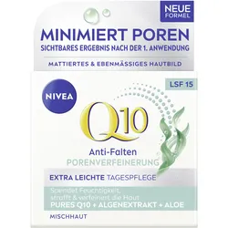 NIVEA Q10 Anti-Falten Porenverfeinerung Extra Leichte Tagespflege LSF15