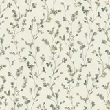 Rasch Textil Rasch Tapete 486148 - Helle Vliestapete mit kleinen Blumen in Grün und Blau in Aquarelloptik aus der Kollektion Country Charme