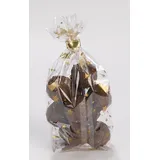 Folia Zellglasbeutel 9,5 x 16,0 cm, transparent mit Golddruck