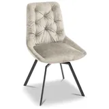 Venjakob Stuhl Taylor Samt Beige Sand