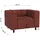 s-style möbel Sessel Gustav Cord 70 x 70 x 70 cm Rot mit Wellenfederung